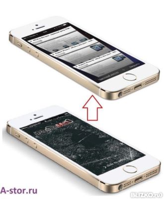 Замена тачскрина iphone 5s