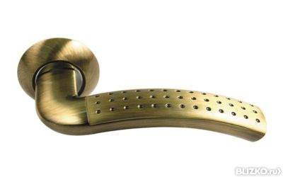 Ручка для межкомнатной двери ARCHIE S010 59 МВ P античная бронза перфорация