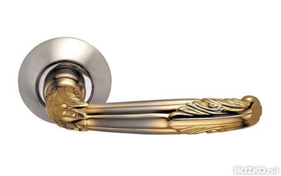 Ручка для межкомнатной двери ARCHIE S010 112 HH Белый никель - золото