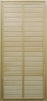 Дверь деревянная глухая 1850х800х100 мм кедр филенчатая