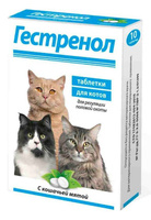 Гестренол д/котов 10таб.(гормон.препарат)