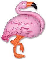 Шар фольгированный "фламинго"