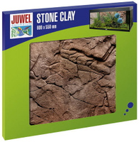 Фон для аквариума рельефный Stone clay 60x55см глина