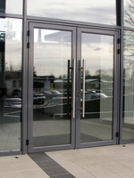 Алюминиевые двери теплые для офисного здания