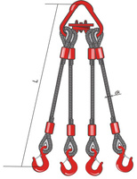 Строп канатный Четырехветвевой 4СК (паук)