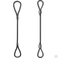Строп (чалка) канатный петлевой (СКП) стальной, 1м