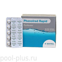 Определение уровня pH Таблетки Phenol red (для тестера)