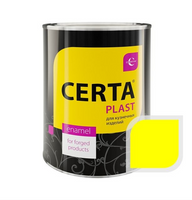 Эмаль по металлу ЦЕРТА-ПЛАСТ желтая 0,8 кг