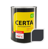 Термостойкая эмаль ЦЕРТА темный графит до 600 °C 0,8 кг