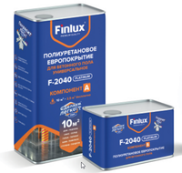 Полиуретановое европокрытие Finlux F-2040 для бетонного пола. Двухкомпонентное Бежевый, 10 кв.м)