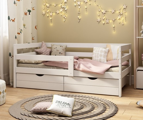 Кровать подростковая Софа в белом цвете 180х90 см