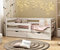 Кровать подростковая Софа в белом цвете 180х90 см