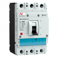 Автоматический выключатель EKF Averes ETU2.0 3P 250А 50 кА 400-690 В на монтажную плату (mccb-23-250-2.0-av)