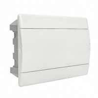 Щит распределительный встраиваемый SlimBox ЩРВ-П-12 пластиковый IP41 289,5х99,5х234 мм 12 модулей белая дверь EKF