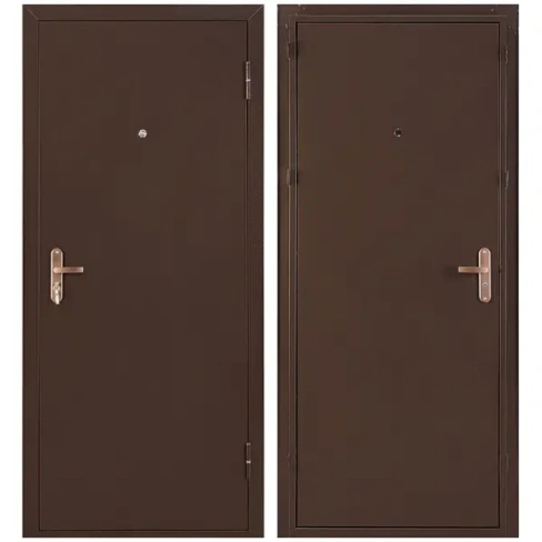 Дверь входная металлическая Профи Pro 206x86 см правая антик медь Без бренда ПРОФИ PRO