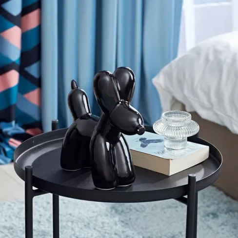 Декоративная фигура Собака керамика черная 19x7.5x18.5 см Без бренда None