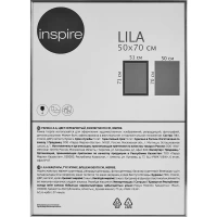 Рамка Inspire Lila 50x70 см цвет серебро INSPIRE None