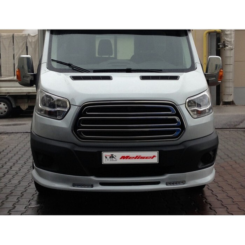 Юбка переднего бампера под покраску Ford Transit 2014+