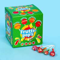 Карамель леденцовая Frutti-pop's фруктовый микс, 3,5 г 100 шт Китай