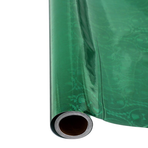 Пленка самоклеящаяся, голография, зеленая, 0.45 х 3 м, 3 мкм Calligrata