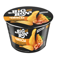 Упаковка из 12 штук Чипсы Big Bon Snack Box Сыр с беконом чашка 70г BIGBON