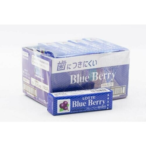 Жевательная резинка LOTTE Blueberry gum со вкусом голубики 31 грамм Упаковка 15 шт Lotte