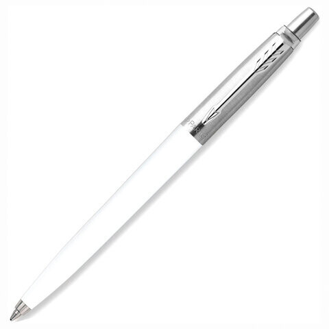 Ручка шариковая PARKER Jotter Orig White корпус белый детали нержавеющая сталь синяя RG0032930