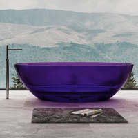 Прозрачная ванна Abber Kristall AT9702Amethyst Универсальная фиолетовая