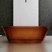 Прозрачная ванна Abber Kristall AT9707Opal Универсальная коричневая