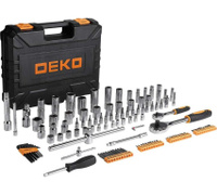 Профессиональный набор инструментов для авто DEKO DKAT121 в чемодане (121 предмет)