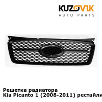 Решетка радиатора Kia Picanto 1 (2008-2011) рестайлинг KUZOVIK