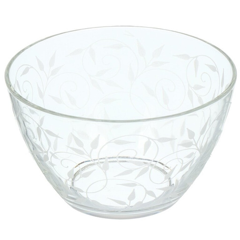 Салатник стекло, круглый, 18.8х11 см, Весна, Glasstar, G33_1329_1, прозрачный