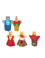 Кукольный театр "Кот,петух и лиса" (5 персонажей) Русский стиль 11208