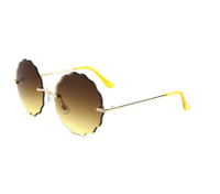 Солнцезащитные очки TROPICAL CURRENTS GOLD/BRN-YELLOW GRAD (16426927951)