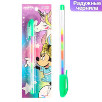 Ручка шариковая, многоцветная, минни маус и единорог Disney
