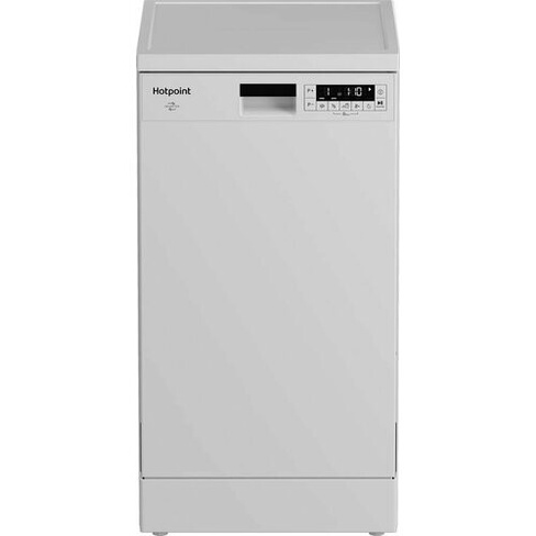Посудомоечная машина HOTPOINT HFS 2C67 W, узкая, напольная, 44.8см, загрузка 11 комплектов, белая [869894600030] Hotpoin