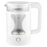 Cтеклянный чайник Kelli KL-1800 1.7 л 2200Вт Белый