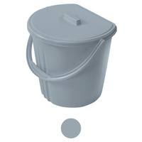 Ведро для мусора АРХИМЕД, 11 л, пристенное, навесное с крышкой, пластик