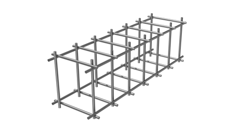 Квадратный арматурный каркас (хомут А1 Ф6) 150x150мм