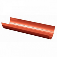 Желоб водосточный Verat Ø125 мм, L=2000 мм, цвет: Красный