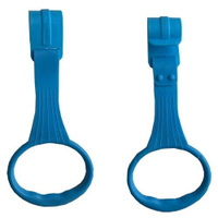 Пластиковые кольца Floopsi для манежа или защитного барьера, цв. синий, 2 шт. Ручки для манежа или барьера, подвесное ко