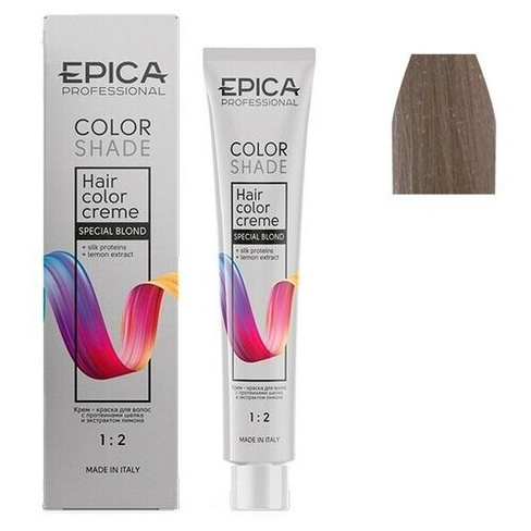 EPICA Professional Color Shade крем-краска для волос, 12.21 специальный блонд фиолетовый пепельный, 100 мл