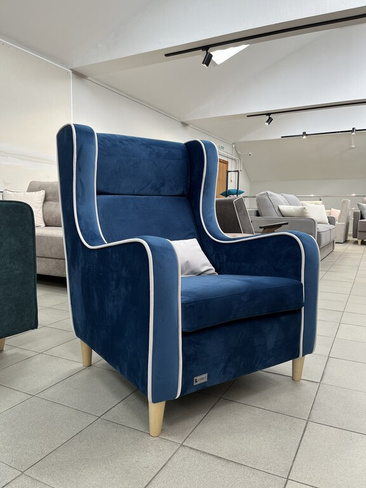 Кресло для отдыха Оксфорд 70x90 синее