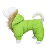 Tappi одежда зимний комбинезон для собак с подкладкой "Лайм" зеленый (M)